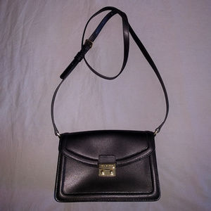 Vera Bradley Tess Crossbody in Black Leather - NWT